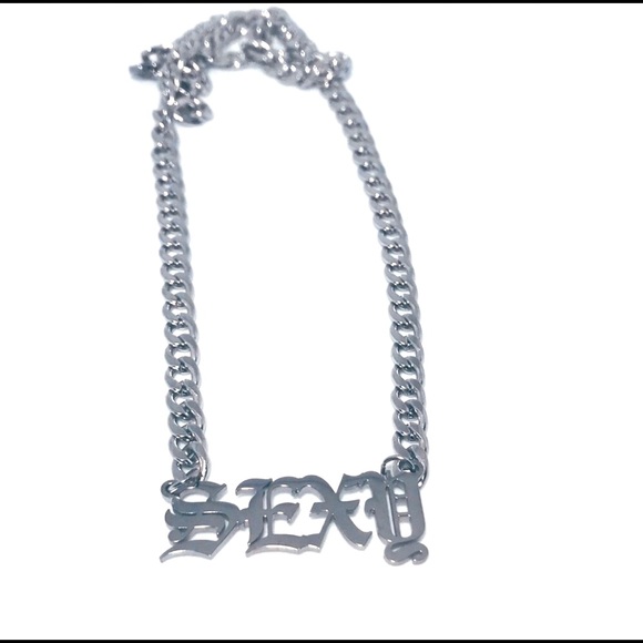 SEXY Old English Statement Necklace